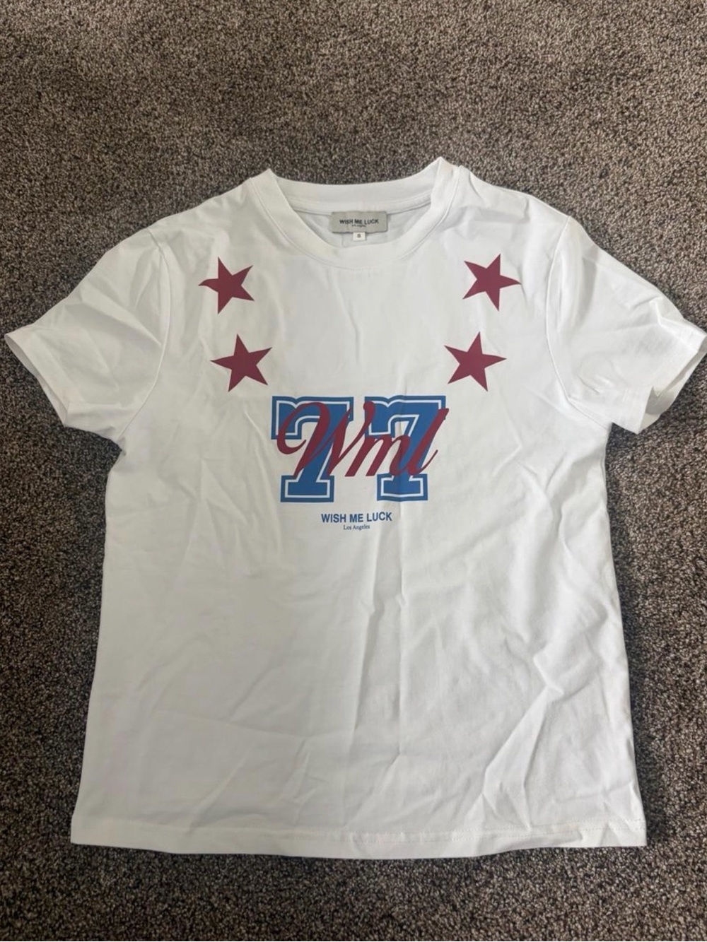 Pacsun White Graphic '77' Tee